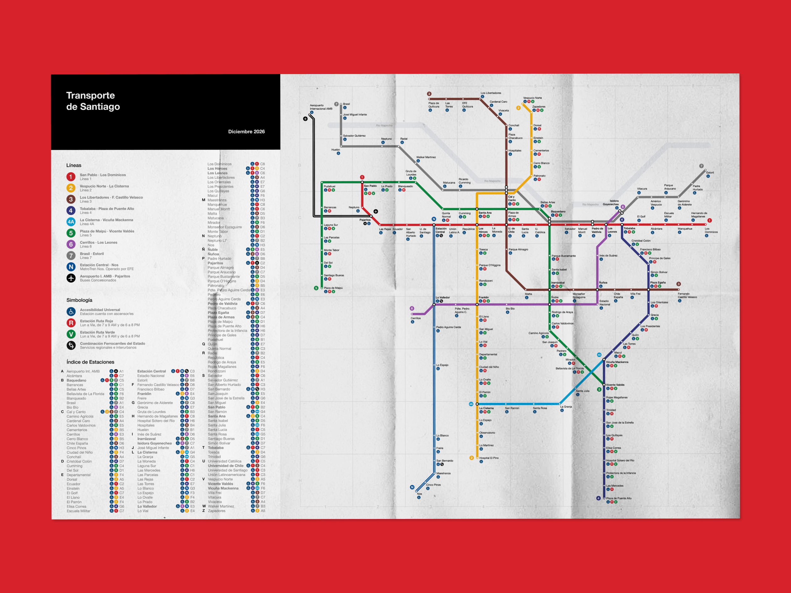 Santiago Transit Map 2018